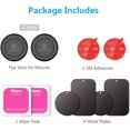 thumbnail image 4 of WixGear Universal Flat Stick On (2 Pack) Dashboard Magnetic Car Mount Holder for Cell Phones and Mini Tablets with Fast, 4 of 5