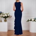 thumbnail image 4 of Afdoent Dresses For Women 2026 Elegant Long Slit High Low Evening Gown With Ruffle Hem Party Dress For Vacation, 4 of 6