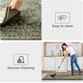 thumbnail image 5 of Anti Fatigue Fall Kitchen Mats, Boho Distressed Kitchen Floor Mats 17"x47"+17"x30", Non Slip Waterproof Kitchen Rugs, Padded Comfort Standing Mats for Laundry, Office, Sink, Desk Orange Multi, 5 of 6