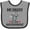 Heather and Black, variant on Inktastic Anesthesiologist Daddy Baby Gift Boys or Girls Baby Bib
