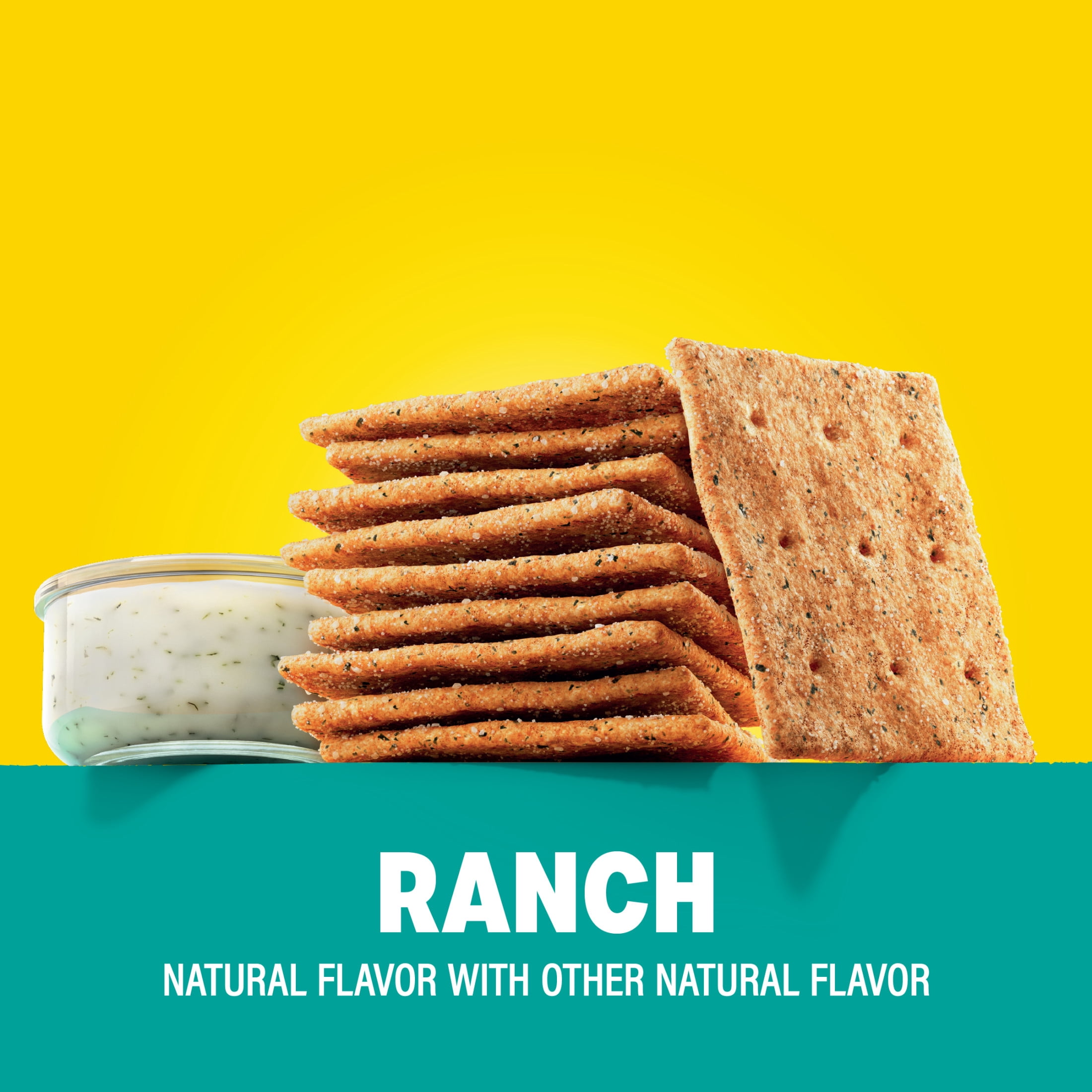 WHEAT THINS Ranch-Flavored Snacks, Whole Grain Wheat Crackers, Snack Crackers, 8.5 oz