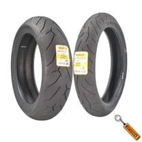 Pirelli Diablo Rosso II Tire Set with Keychain: 120/70 ZR 17 M/C (58W) TL (K) Front & 180/55 ZR 17 M/C (73W) TL Rear Motorcycle Tires- Sport Performance for Road Use