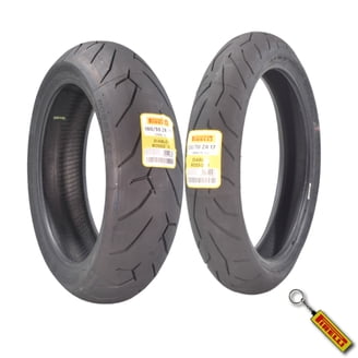 Pirelli Diablo Rosso III 120/70 ZR17 & 180/55 ZR17 Tires +
