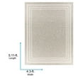 thumbnail image 3 of Livabliss Outdoor Rugs, 4x6 Eagean Traditional Oatmeal Area Rug for Patio, Porch, Deck, Backyard, Waterproof Indoor Outdoor Carpet (4'3" x 5'11"), 3 of 8