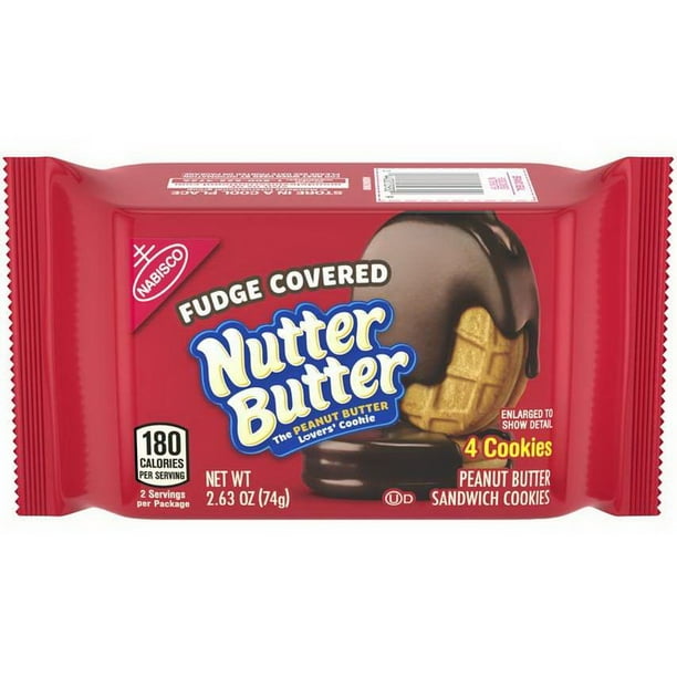 (Price/CASE)Nabisco 05929 Nutter Butter Cookies Chocolate Fudge 2X2.63 ...