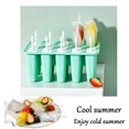 thumbnail image 4 of WKSCLPAI Silicone Popsicle Molds Clearance 10-Cavity,New Creative Silicone Ice Box,Food-Grade Ice Pop Cream Molds,DIY Ice Pop Mold with 10 Reusable Sticks,BPA-Free,Mint Green, 4 of 6