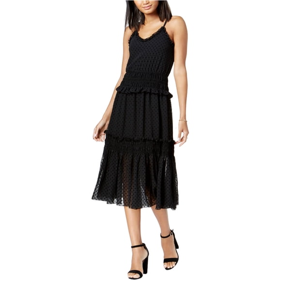 Vestido ajustado y acampanado maison Jules para mujer negro grande