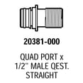 thumbnail image 2 of Conexiones de cuatro puertos para bomba de sistema de agua cuádruple (1/2"" NPT macho QEST. Recto), 2 of 2