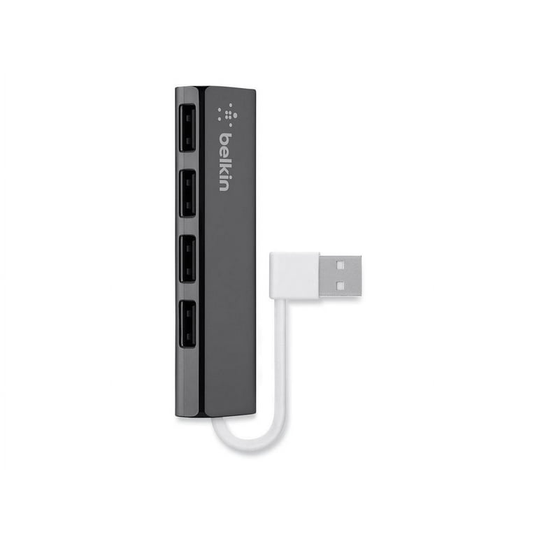 Ultra-Slim Travel Hub, 4 Ports, Nightshade/White Ultra-Slim Travel Hub, 4 Ports, Nightshade/White