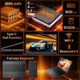 thumbnail image 2 of RNRUO 15.6" Windows 11 Laptop, Dual 8GB RAM, 512GB SSD, AMD 3020e with 2 Cores up to 2.6GHz, Office 2024, 1920x1080 Display WiFi5 BT5.0 for Student, Home Office, Business, 2 of 10