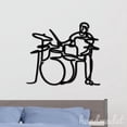 thumbnail image 3 of Handmadetneonsign Drummer Line Art Wall Sign, Music InstrumentMetal Sign Wall Decor,Entertainment Metal Decor, 3 of 5