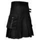 thumbnail image 5 of Hombres Cortos Pantalones Cortos Estilo Sólido Snap Sujetador Falda Plisada con Bolsillos de Uso Diario Casual para Al Aire Libre, 5 of 7