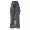 thumbnail image 2 of Kiijoy Girls Parachute Pants Casual Athletic Baggy Cargo Pants Joggers, Sizes 5-15, 2 of 8