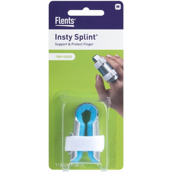 Flents Finger Splint Two Sided Insty Splint Supports & Protects Injured Finger - Large