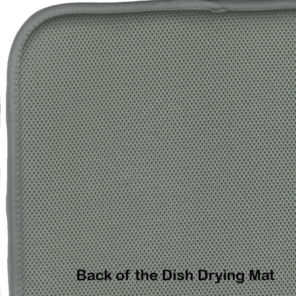 Cairn Terrier Spooky Halloween Dish Drying Mat Absorbent Dish Drying Mat Pad for Kitchen Counter Dish Drainer Mat for Countertop, 14 x 21", Multicolor