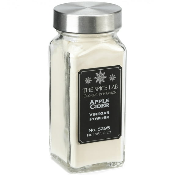 The Spice Lab Apple Cider Vinegar Powder - Kosher Gluten-Free Non-GMO All Natural Brand - French Jar - 5295