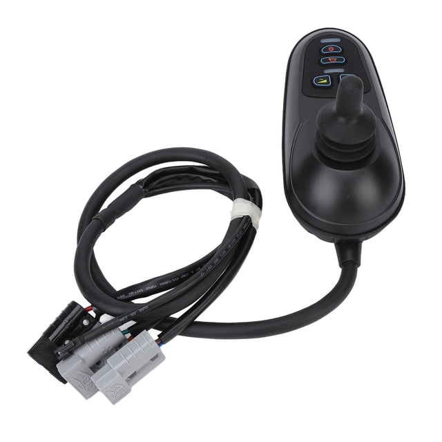 Palanca de mando para silla de ruedas, palanca de mando para silla de ruedas, palanca de mando para silla de ruedas eléctrica gratuita de 360°, piezas para silla eléctrica, valor inmejorable