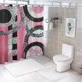 thumbnail image 7 of Wuche Beautiful and durable shower curtains with personalized shower curtains for women and children's rooms. Shower curtains cover multiple sizes and come with complimentary hooks White, 7 of 7