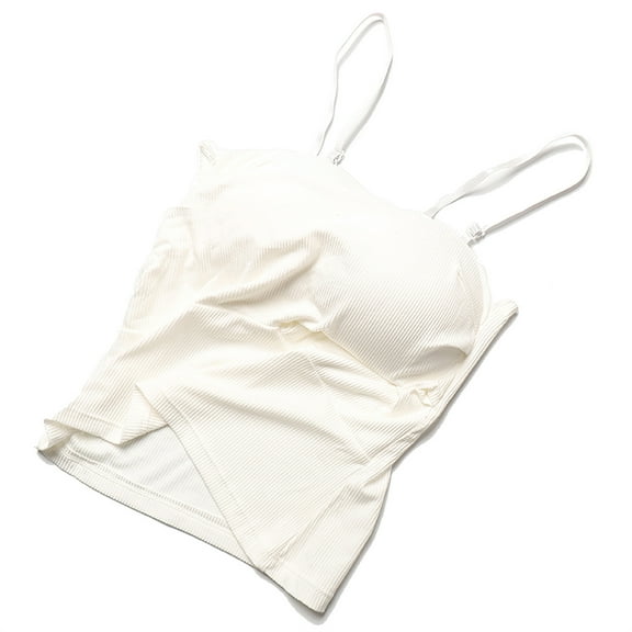 Lindreshi Womens Plus Size 5.00 Beauty Back Underwear Wrap Chest Strap Chest Pad Yoga Anti-Glare Bra