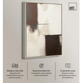 thumbnail image 2 of Burgundy and Beige Canvas Boho Geometric Art by Art Remedy, Silver Frame, 30 x 45, 2 of 7
