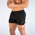 thumbnail image 1 of Pantalones cortos deportivos para hombre, pantalones de fitness, finos, informales, de malla para correr, de secado rápido, transpirables, pantalones de entrenamiento ajustados, 1 of 4