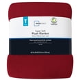 thumbnail image 3 of Mainstays Super Soft Red Polyester Plush Blanket, Twin 66"X90", Suitable for Adult, Mainstays, 3 of 6