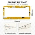 thumbnail image 4 of 2-Pack Aluminum License Plate Frame with 2 Holes for GM License Plate Cover with Free Screws Cute Cartoon Bees, 4 of 8