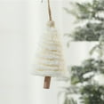 thumbnail image 4 of Seyotauo Mini Ceramic Christmas Tree Hanging Ornaments with Gold Ropes White Small Christmas Tree Decorations Tiny Xmas Figurines for Xmas Tree Holiday Indoor Decor, 4 of 8