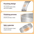 thumbnail image 5 of 5 pcs Circular Porous Tart Ring Bottom Tower Pie Cake Mould Baking ToolsHeat-Resistant Perforated Cake Mousse Ring, 8cm, 5 of 5