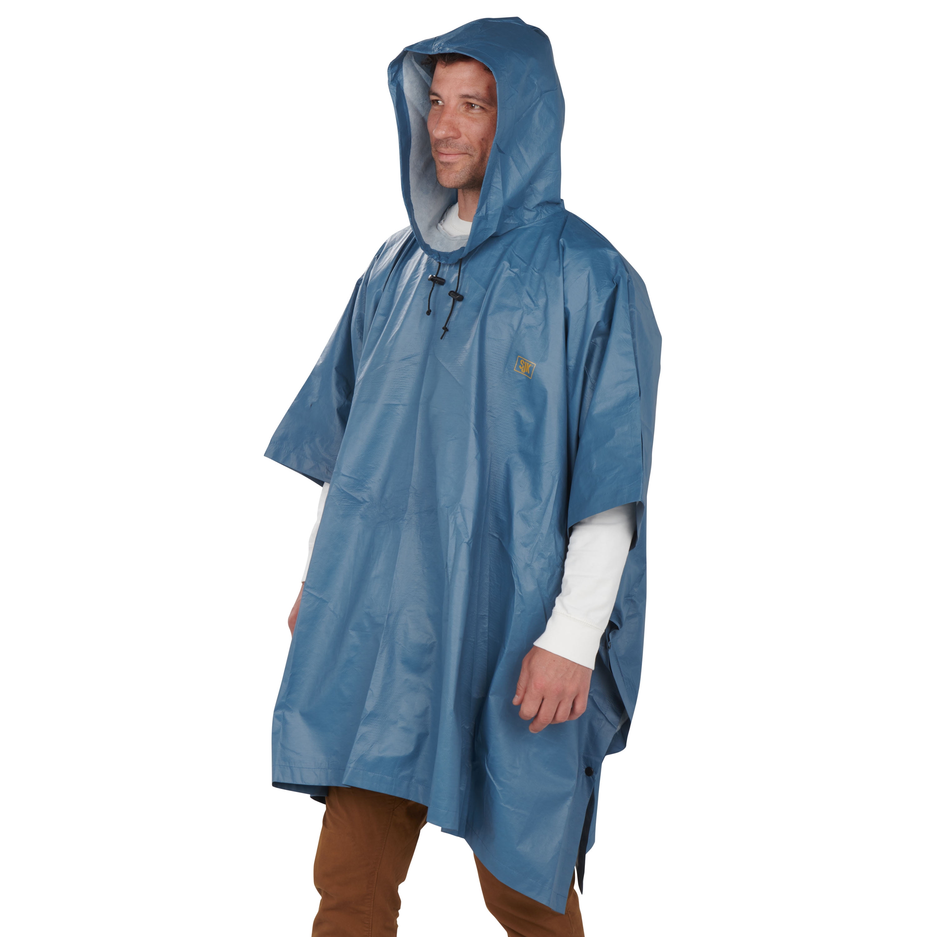 SJK Sporttek Men's Navy Hooded Rain 