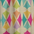 thumbnail image 4 of Designart 'Abstract Geometric Retro Pattern II' Mid-Century Modern Curtain Panel, 4 of 5