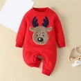 thumbnail image 2 of KVPLBQFD Baby Christmas Outfit Girl Cute Clothes for Girls 9-10 Infant Clothes 9-12 Months Girl 9 Month Baby Girl Clothes Toddler Girl Winter Outfits, Red 3-6 Months, 2 of 8