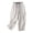 Beige, variant on Staron Women's Linen Cropped Pants High Waisted Wide Leg Casual Trousers with Pockets Elastic Waistband Loose Fit Vintage Solid Color, Beige XL