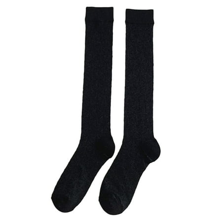 

Women Ultra-Thin Mesh Knee High Socks Lolita Hollow Geometric Pattern Stockings