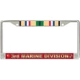 thumbnail image 1 of 3rd Marine Division Gulf War Veteran License Plate Frame, 1 of 1