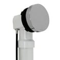 thumbnail image 6 of Westbrass D50P35SRE-26 35" Cable Drive Bathtub Drain Trim with Rotary Overflow Cover Knob, Pop-Up Stopper Sch. 40 PVC Fittings, Polished Chrome, 6 of 12