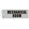 thumbnail image 3 of Mechanical Room Sign -Two-Sided/Double Sided Projecting, Corridor and Hallway Sign (Aluminum, Silver, 4x12 Inch)-The Hallway Line(ref062022), 3 of 5