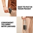 thumbnail image 5 of JIALIOU Nylon Trifold Card Wallet with ID Window Zipper Pocket for Men Women Teen Noble Flower Pattern, 5 of 7
