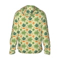 thumbnail image 2 of Goofa Sea Turtle Printed Women's UPF 50+ Sun Protection Hoodie Jacket Lightweight Long Sleeve Sun Shirt for Women with Pocket Hiking Outdoor-Small, 2 of 9