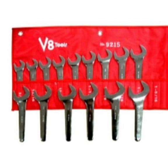 V8 Tools 9215 V-8 Tools Service Wrench Set 3/4 Thru 1-5/8 15pc