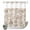 Khaki, variant on No Hook Shower Curtain, Grey Paisley Shower Curtains for Bathroom with See Through Top Window, Boho Flower Botanical Leaf Branch Waterproof & Washable Bath Curtain Stall 48"x72"