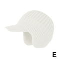 thumbnail image 3 of Winter Beanie with Brim,Hat with Visor & Earflaps For Men,All Weather Lined Brim Beanie Fleece Unisex Caps, 3 of 7
