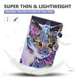 thumbnail image 5 of Fire 7 Tablet Case 9th/7th/5th Generation, Dteck Premium Leather Folio Stand Wallet Kids Case with Auto Sleep/Wake for All New Kindle Amazon Fire 7 Released 2019/2017/2015, Colorful Cat, 5 of 8