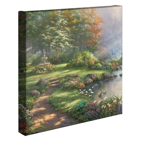 Thomas Kinkade Reflections of Faith - 14" x 14" Gallery Wrapped Canvas