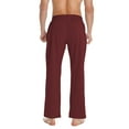 thumbnail image 4 of FEDTOSING Men's Sweatpants Cotton Male Jogger Loose Fit Red,up to Size 3XL, 4 of 5