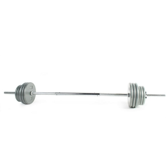 CAP Barbell 100 lb Standard Weight Set with Chrome Bar