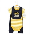 thumbnail image 2 of Hudson Baby Infant Boy Cotton Bodysuit, Pant and Bib Set, Hola Ladies, 3-6 Months, 2 of 5