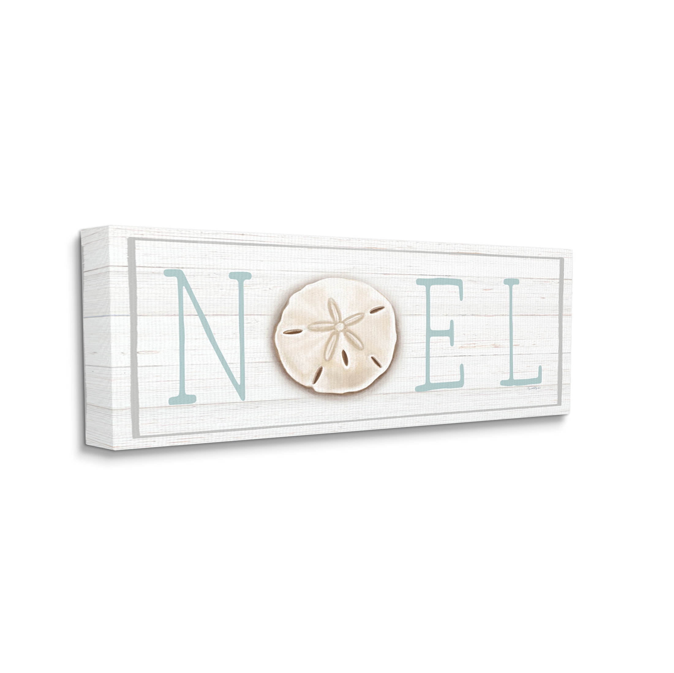 Stupell Industries Noel Holiday Sand Dollar Sign Graphic Art Gallery Wrapped Canvas Print Wall Art, Design by Elizabeth Tyndall