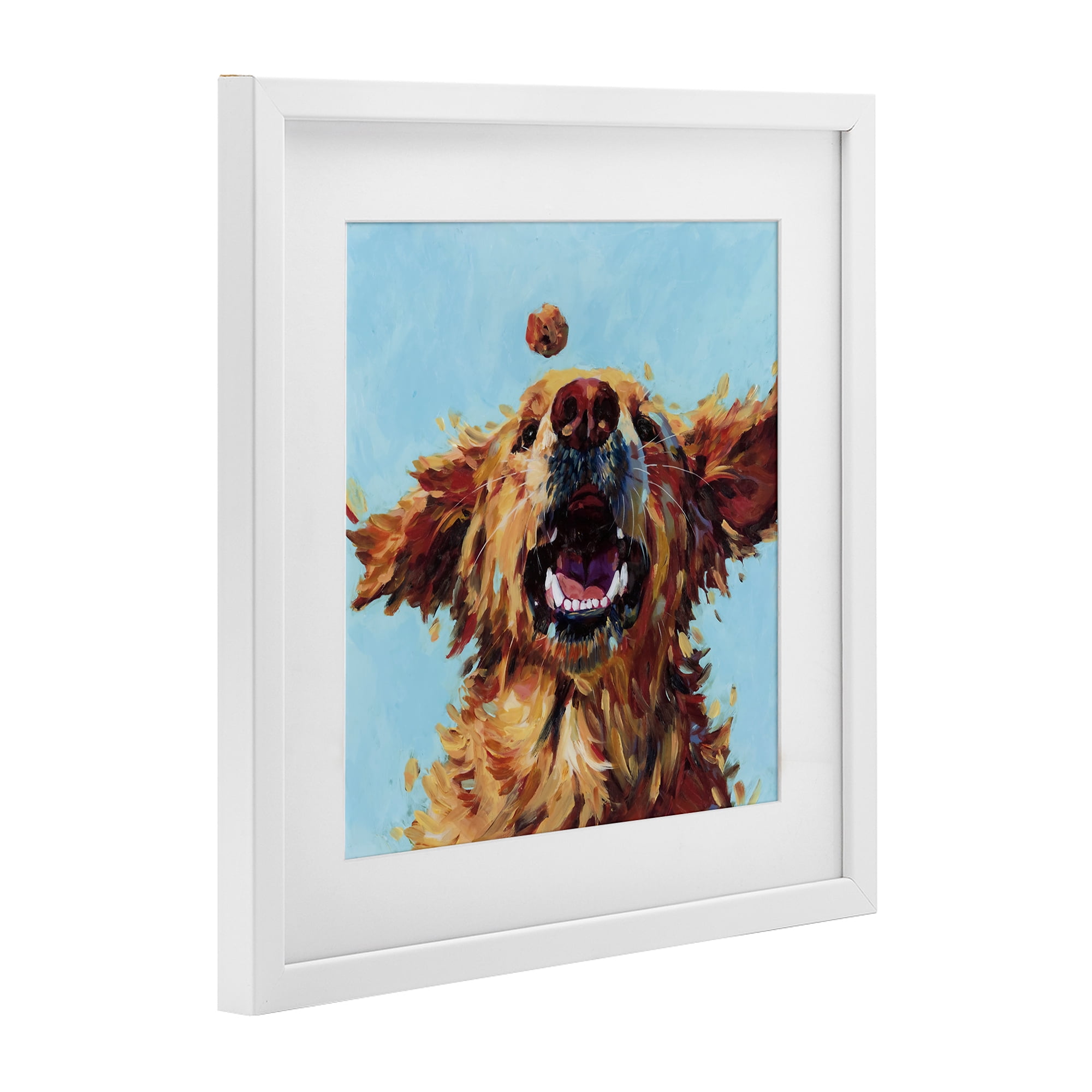 Stupell Industries Treato Loyal Dog White Framed Print Under Glass, design by Studio Bautista