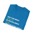 thumbnail image 4 of Humorous What's Your Address Mesh Networking Gift Hilarious Addressing Connections Men Women Unisex Softstyle T-Shirt, 4 of 4
